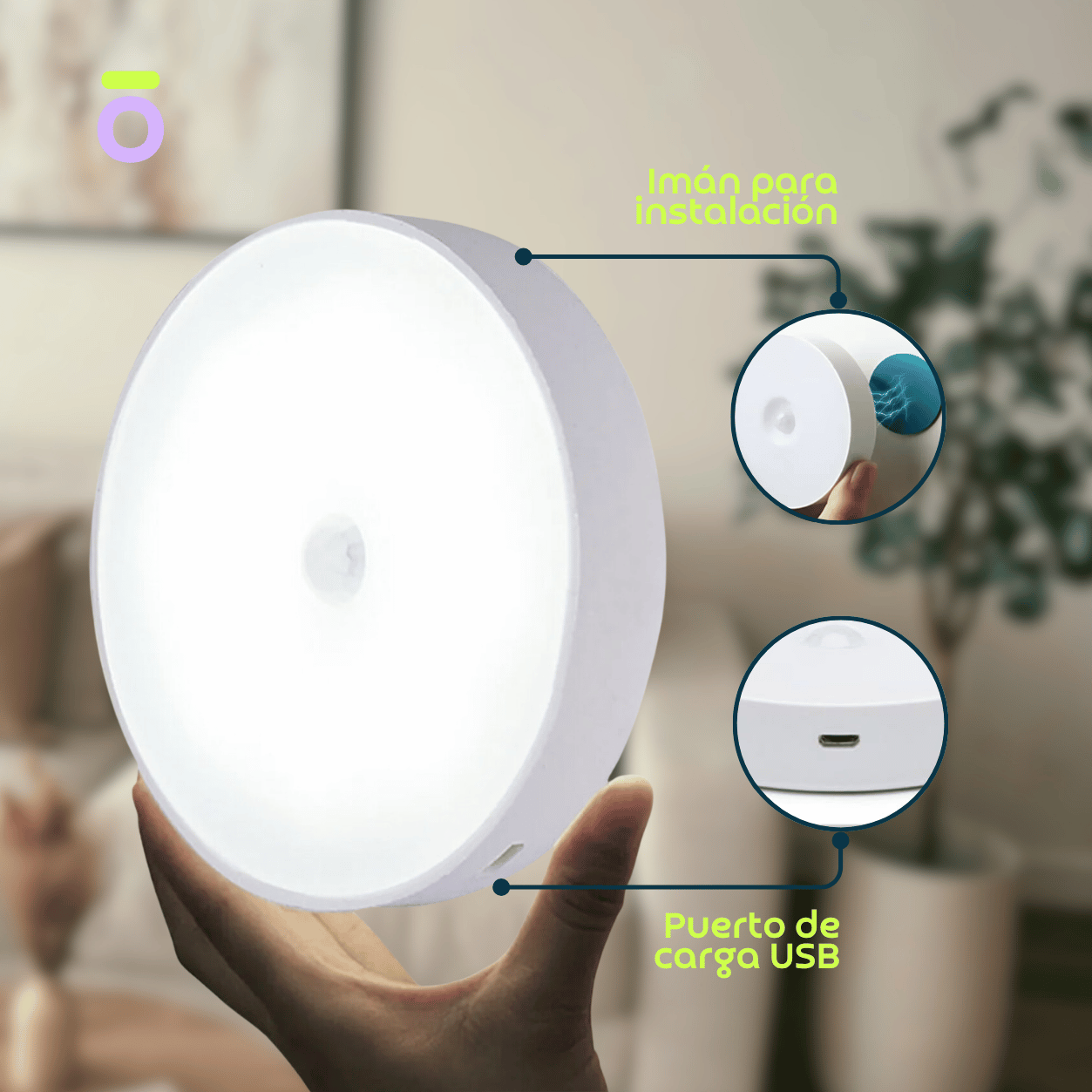 LUZ LED CON SENSOR DE MOVIMIENTO
