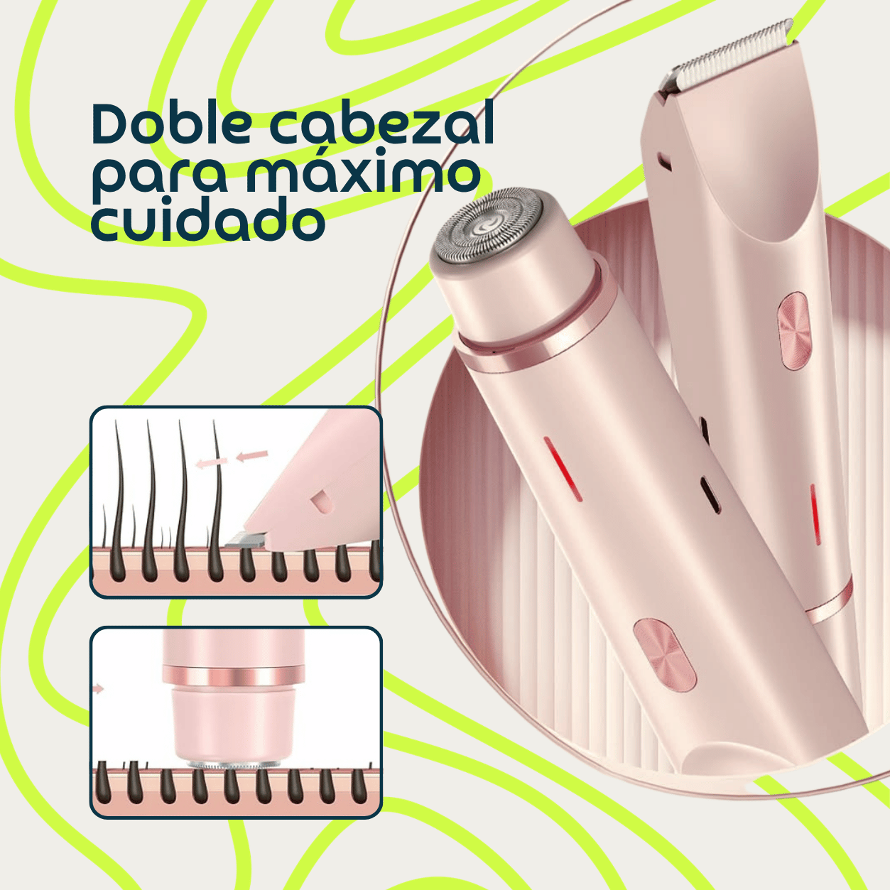 DEPILADORA ELÉCTRICA MULTIFUNCIONAL