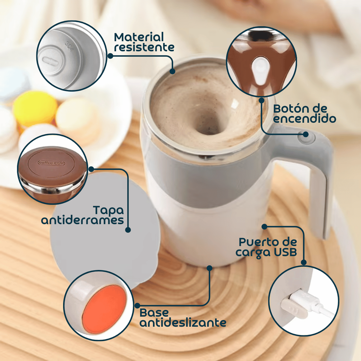 TAZA AUTO-AGITADORA MAGNÉTICA