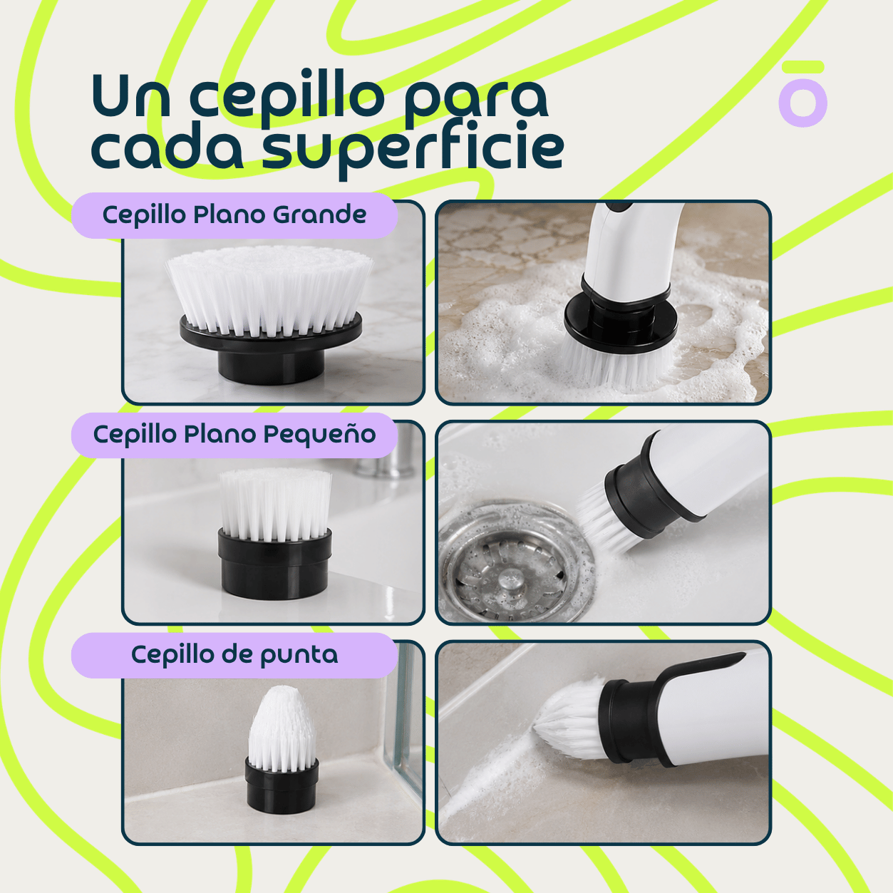 CEPILLO LIMPIADOR ELÉCTRICO MULTIFUNCIONAL